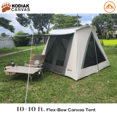 เต้นท์แคมป์ปิ้ง Kodiak Canvas 10×10 ft. Flex-Bow VX Tent _11